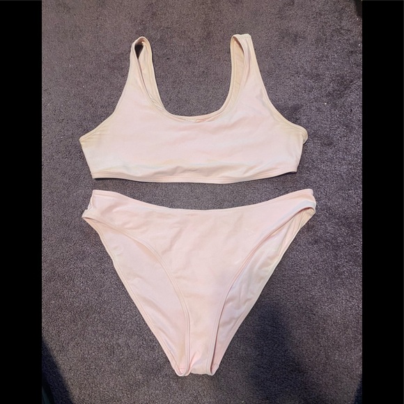 EUC Forever21 scoop neck waisted bikini size 1x - Picture 1 of 2